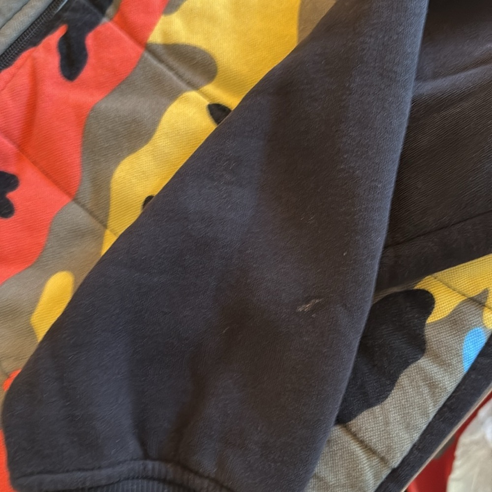 [Valentino] Vintage Puffer Camouflage Full-Zip Lightweight Bomber Jacket Men’s L - Picture 9 of 14